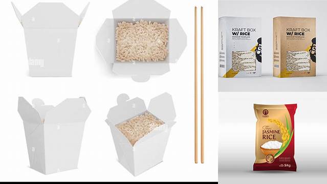 3052+ Rice Box Mockup Digital Download