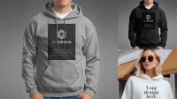 3055+ Gildan Hoodie Mockup Free Digital Download