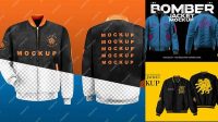 3056+ Mockup Bomber Jacket Free PSD