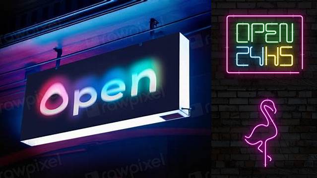 3060+ Neon Sign Mockup Digital Download