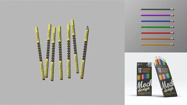 3064+ Pencils Mockup Smart Layer PSD