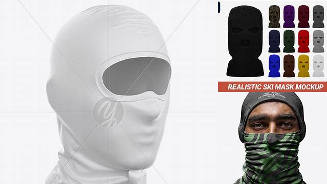 3070+ Ski Mask Mockup Free Include TIFF