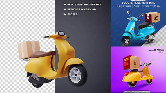 3079+ Delivery Bike Mockup Free Professional PSD Resource