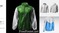 308+ Windbreaker Jacket Mockup Free Customizable Design Files