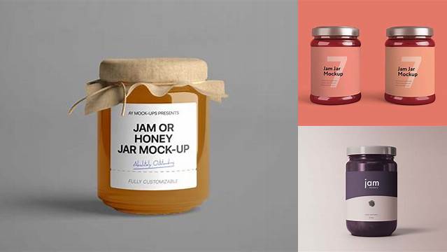 3080+ Jam Jar Mockup Free Download PSD for Free