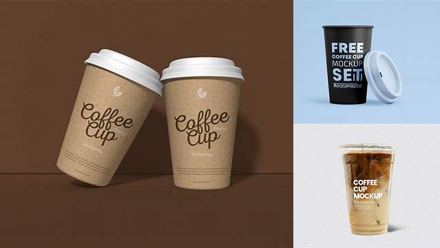 3084+ Cold Coffee Cup Mockup Free PSD