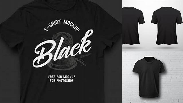 309+ Black Shirt Mockup Free PSD for Free