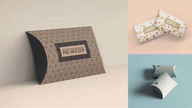 3091+ Pillow Box Mockup Free High Resolution