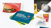 3104+ Burger Wrapping Paper Mockup Free Easy Editable