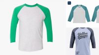 3125+ Mockup Raglan Psd Free Smart PNG Image