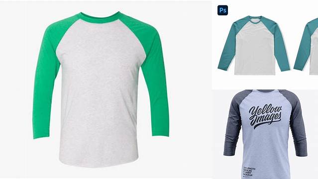 3125+ Mockup Raglan Psd Free Smart PNG Image