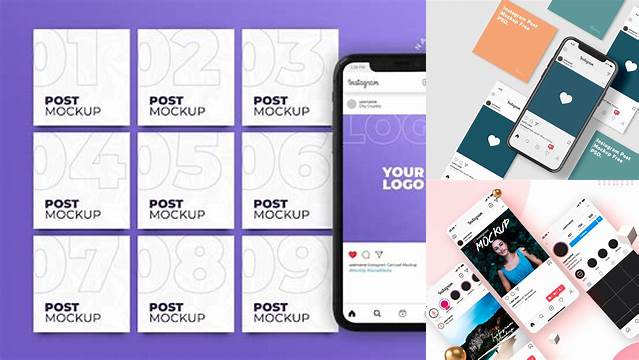 3131+ Instagram Feed Mockup Free PSD Download