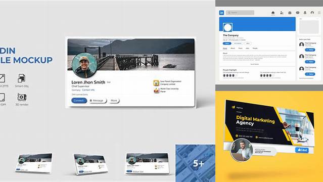 3133+ Linkedin Mockup Free Download PSD Free Download