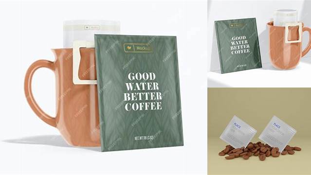 3147+ Drip Coffee Bag Mockup Easy Editable