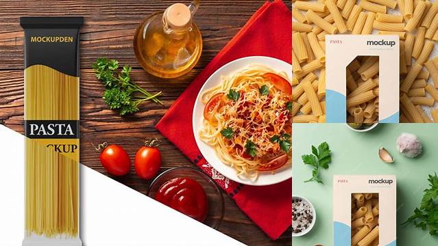 3152+ Mockup Pasta Editable Design File