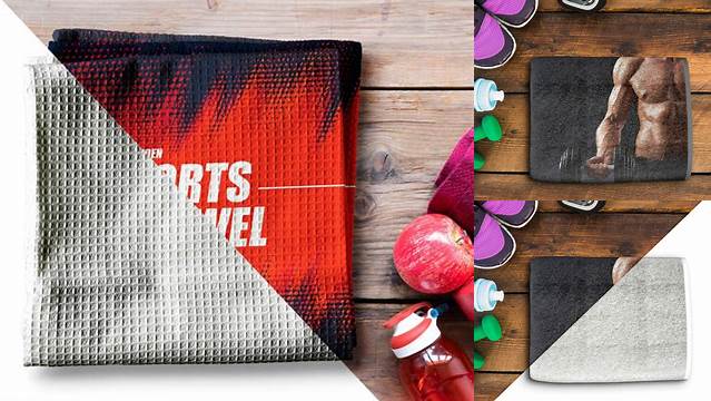 3163+ Gym Towel Mockup Digital Download