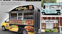 3174+ Food Truck Free Mockup PSD Free Download