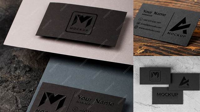 3175+ Spot Gloss Business Card Mockup Premium PSD Freebie