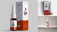 3176+ Nasal Spray Mockup PSD File Download