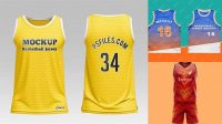 318+ Basketball Jersey Mockup Free Psd PSD File for Designers