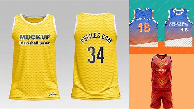 318+ Basketball Jersey Mockup Free Psd PSD File for Designers