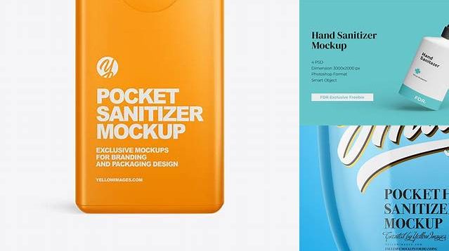 3182+ Pocket Hand Sanitizer Mockup Smart PNG Image