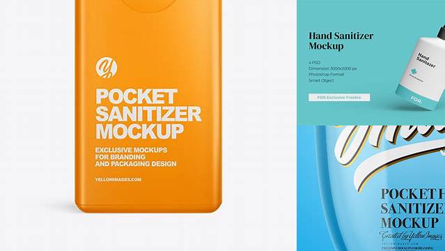 3182+ Pocket Hand Sanitizer Mockup Smart PNG Image