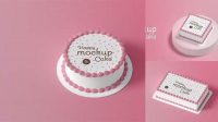 3192+ Birthday Cake Mockup Free PSD File Download