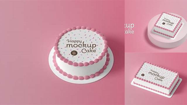 3192+ Birthday Cake Mockup Free PSD File Download