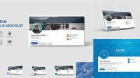 3194+ Linkedin Profile Mockup Free Stylish Free PSD