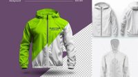 3206+ Free Windbreaker Mockup High Resolution