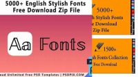 3211+ English Font Free Download Zip File PSD Free Download