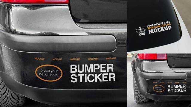 322+ Bumper Sticker Mockup Psd Professional PSD Mockup