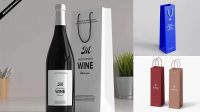 3223+ Wine Bag Mockup Modern Free PSD Template