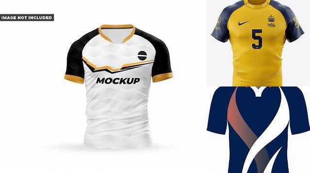 3228+ Rugby Jersey Mockup Mockup PSD