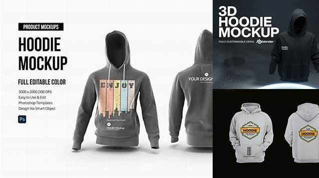 323+ 3d Hoodie Mockup Mockup PSD