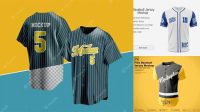 323+ Mockup Jersey Baseball Exclusive Free PSD Mockups