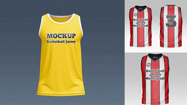 3231+ Free Basketball Jersey Mockup Customizable PSD