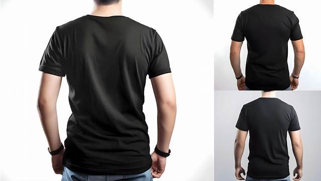 3233+ Mockup Kaos Hitam Depan Belakang PSD Download