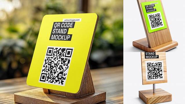 3236+ Qr Code Stand Mockup Mockup File Free Download