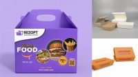 3241+ Mockup Paper Lunch Box PSD Download