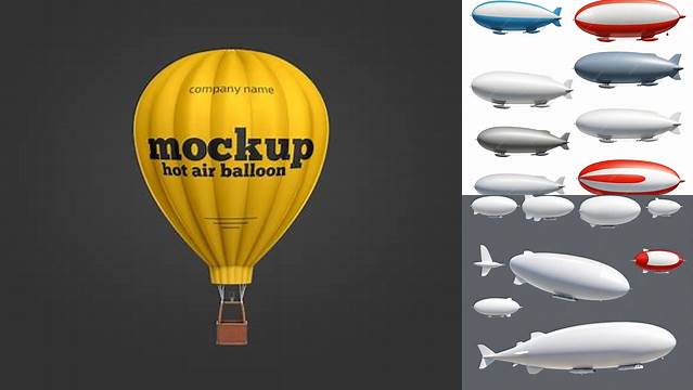 3244+ Blimp Mockup Premium Quality Freebie