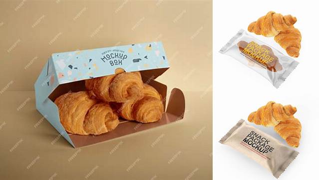 3252+ Croissant Packaging Mockup PSD Download