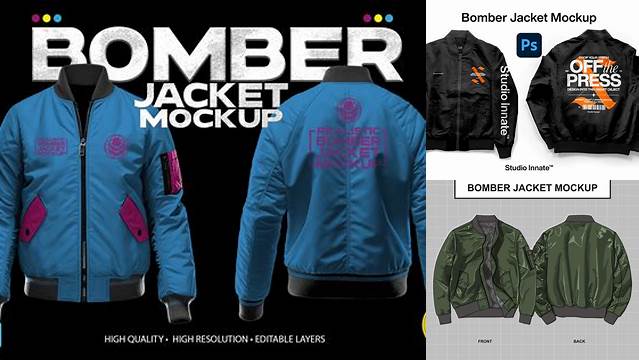 3255+ Mockup Bomber Jacket Best for Showcase