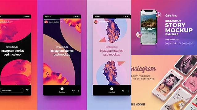 3258+ Instagram Story Mockup Free Best Free Mockup PSD