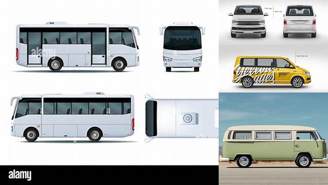 3298+ Microbus Mockup Best for Showcase