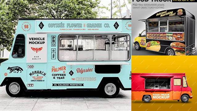 3299+ Food Truck Free Mockup Easy to Use PSD