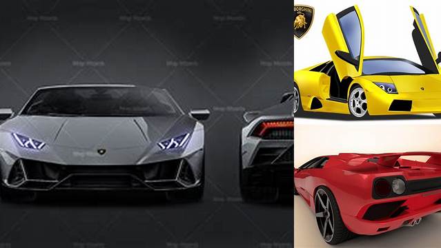 330+ Lamborghini Mockup High-Quality Editable PSD