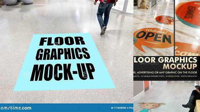 3319+ Floor Graphic Mockup Free Free PSD