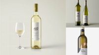 3319+ White Wine Mockup Stylish Free PSD